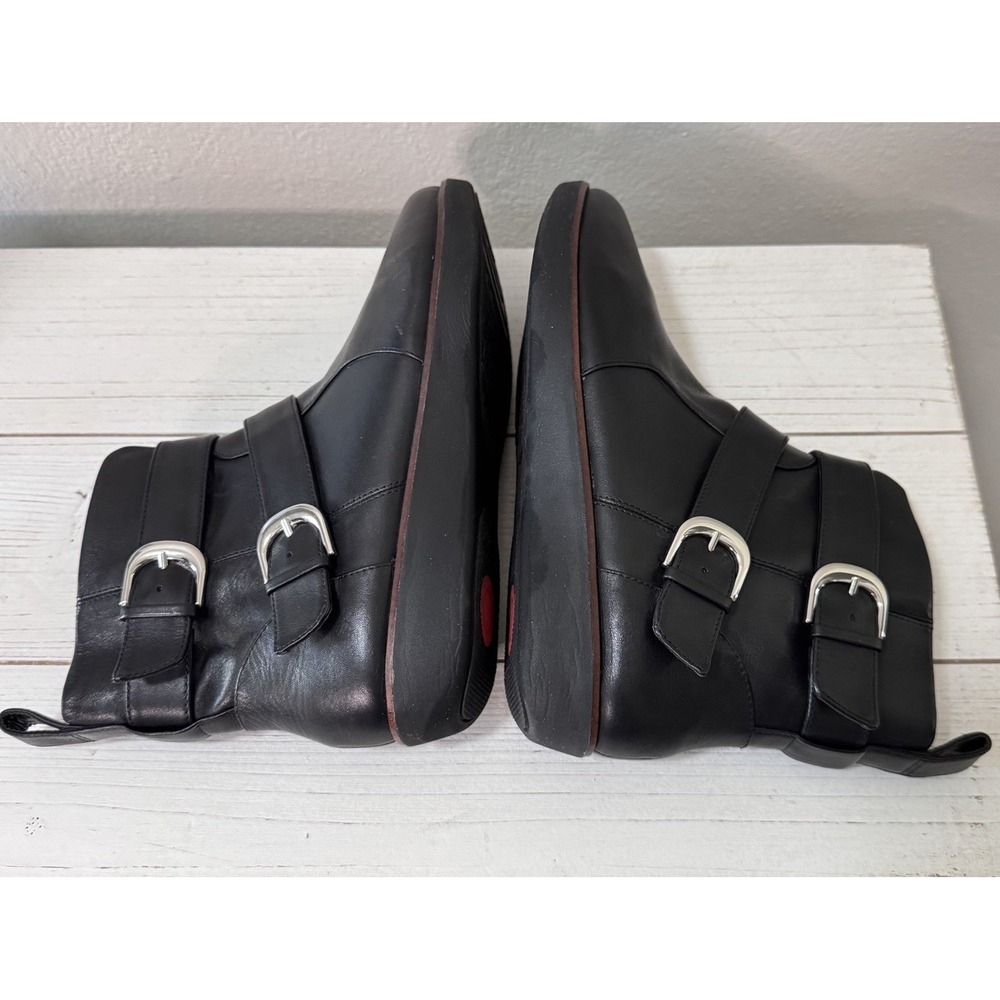 FitFlop Laila Black Leather Boots Women's Sz 8.5 EUC - Picture 6 of 8